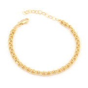18k Gold Fill 7 Inch Double Rolo Bracelet