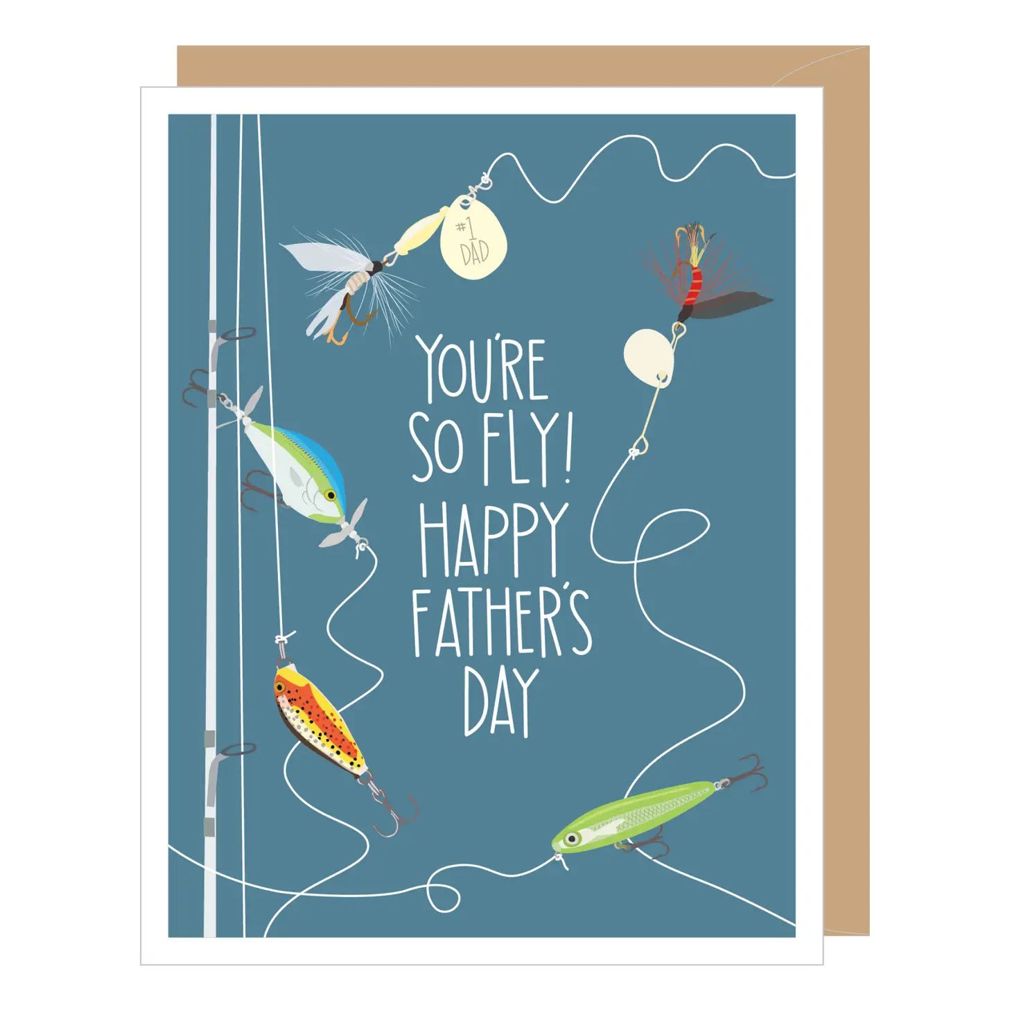 fathers day fishing lure Fishing Lures Father's Day Card