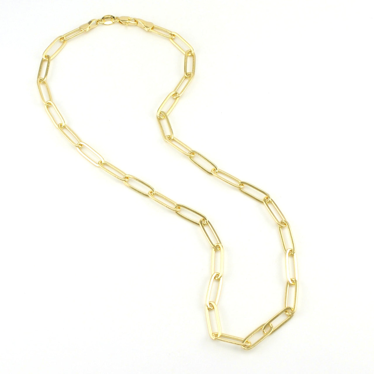 18k Gold Fill 16 Inch Classic Paperclip Chain