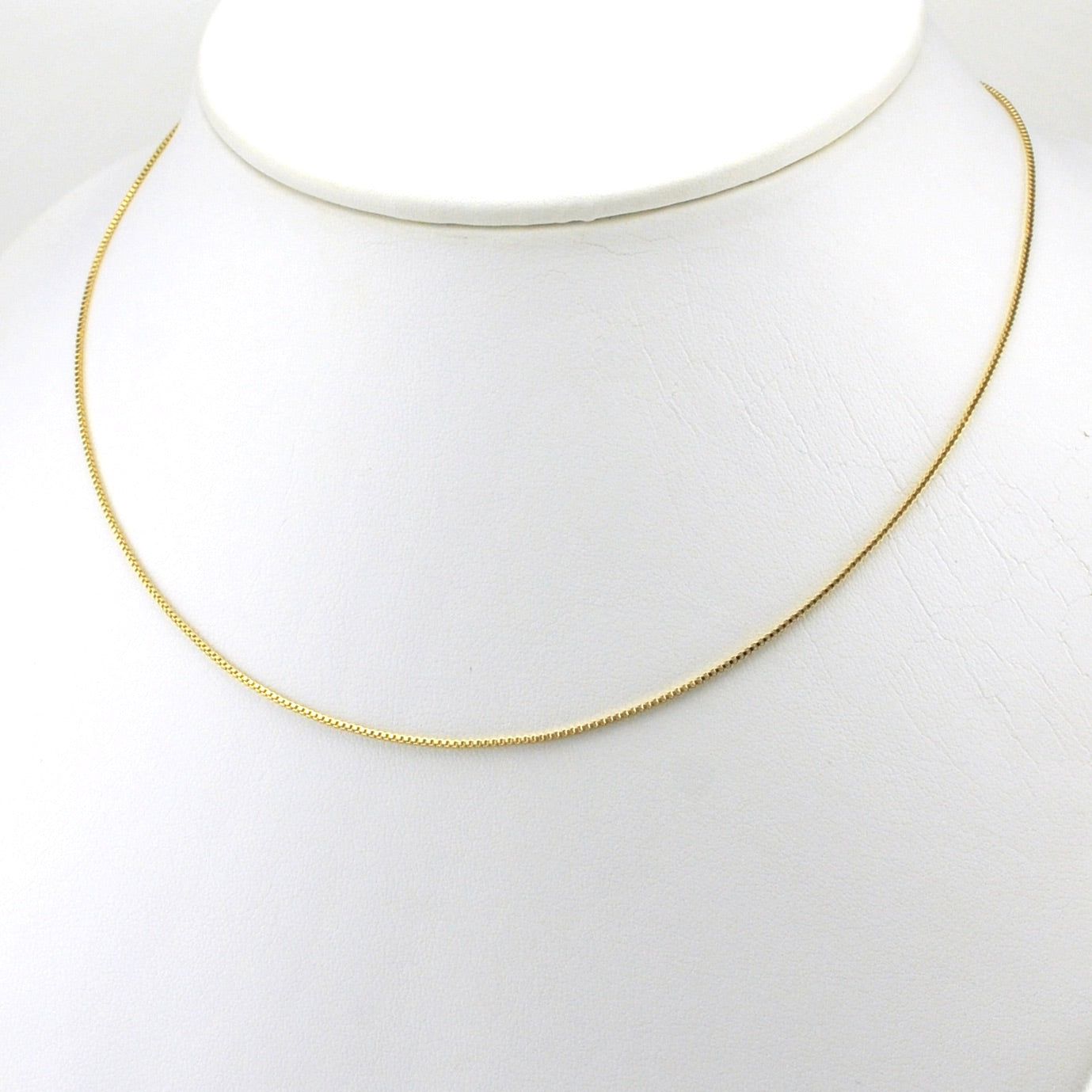 Alt View 18k Gold Fill 16 Inch Box .85mm Chain