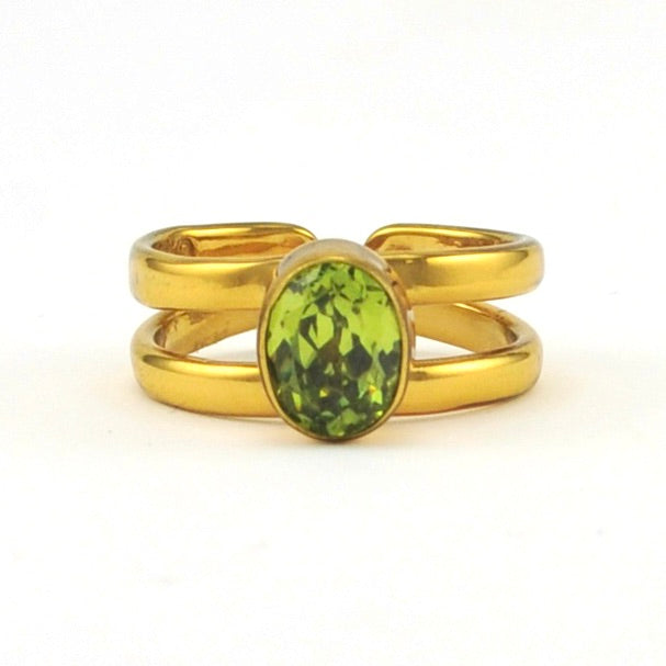 Alchemía Created Peridot Oval Ring