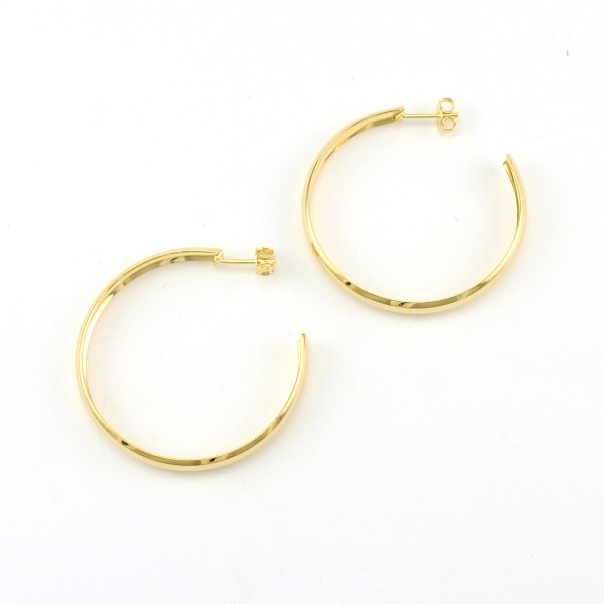 18k Gold Fill 40mm C Hoop Earrings