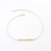 Sterling Silver Pearl 6.5 to 7.5 Inch Bracelet