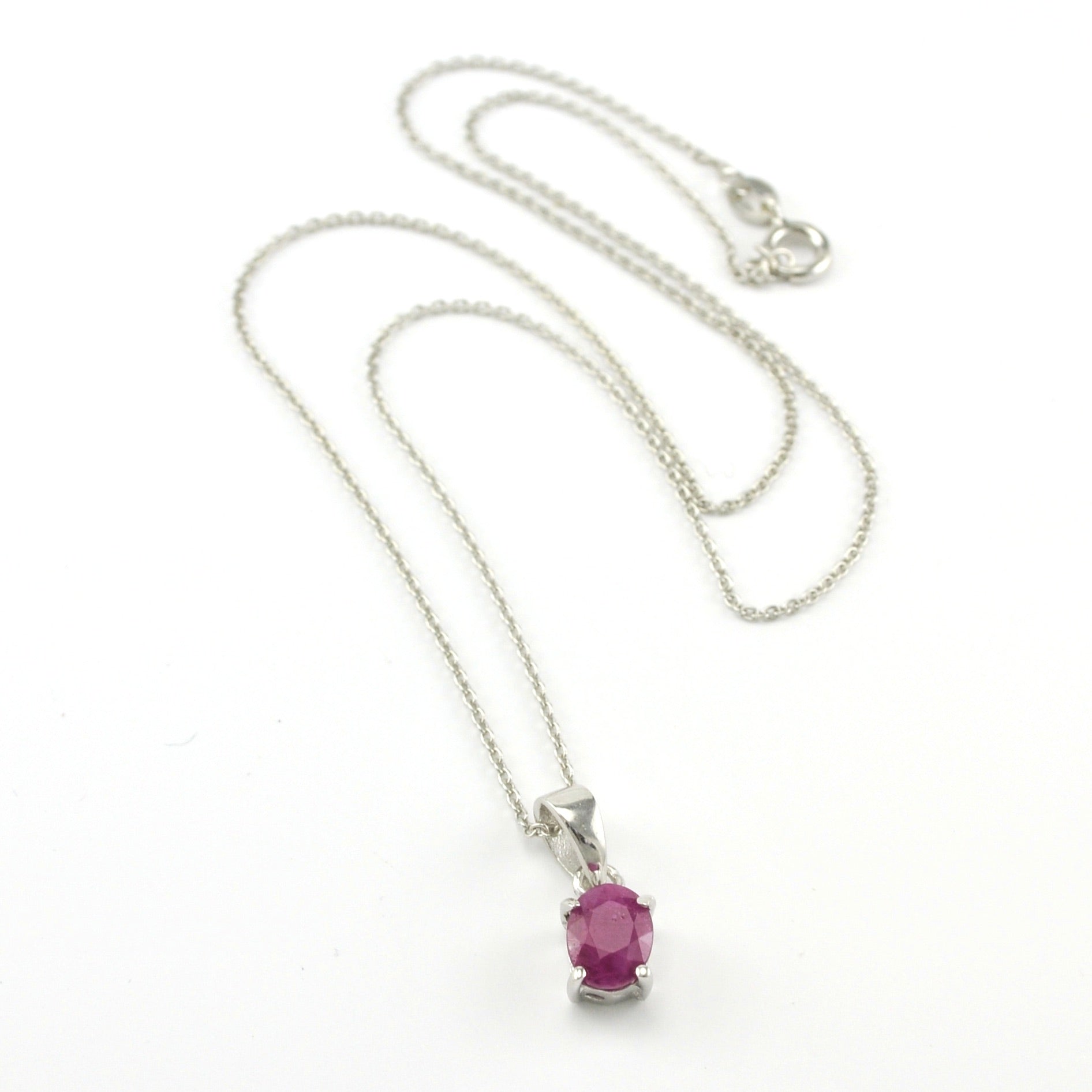 Genuine ruby sterling silver pendant shops