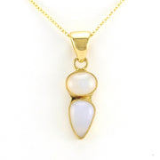 Alt View Alchemía Ethiopian Opal 2 Stone Pendant