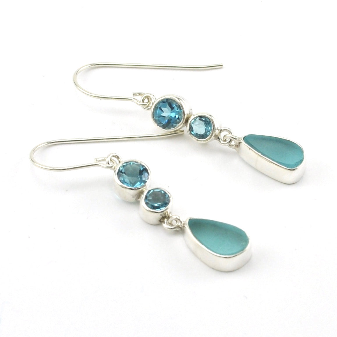 Seaglass & Turquoise offers Drop Earrings