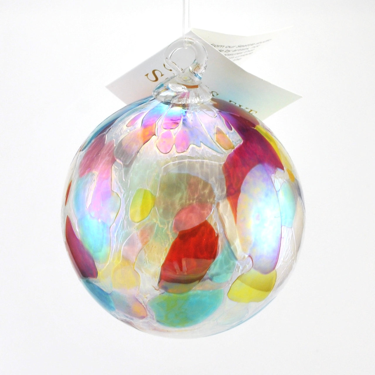 Glass Eye Classic Ornament Opal Confetti