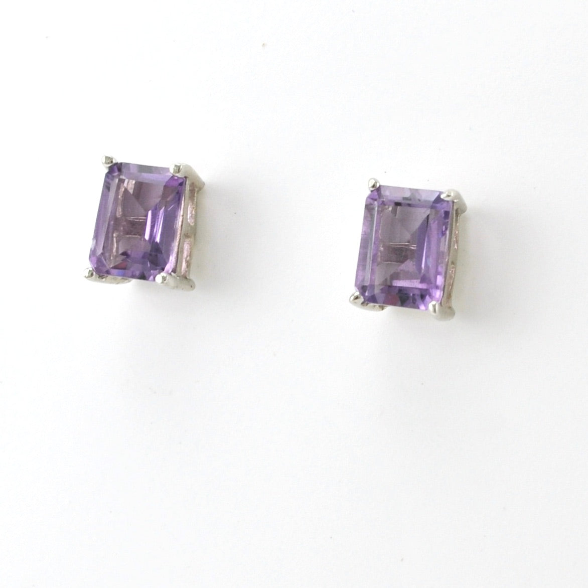 Silver Amethyst Earrings