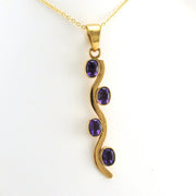 Alt View Alchemía Amethyst Squiggle Pendant