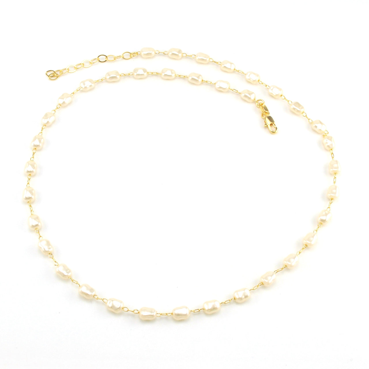 18k Gold Fill Baroque Pearl Necklace