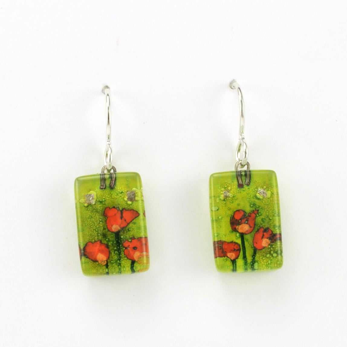 Alt View Glass Golden Poppies Earrings