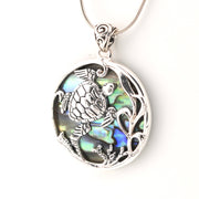 Abalone Sea Turtle Pendant on Chain