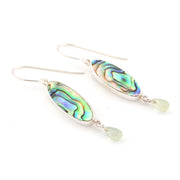 Abalone Shell Prehnite Earrings