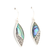 Alternate View Abalone Marquise Bali Earrings