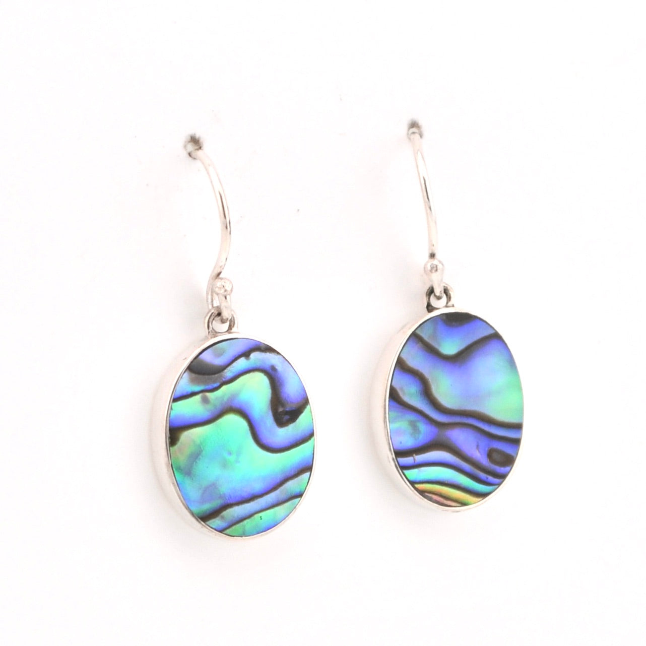Alternate View Abalone Oval Dangle Earrings 17478