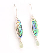 Alternate View Abalone Shell Prehnite Earrings
