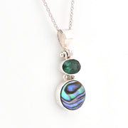 Alternate View Green Quartz Abalone Necklace