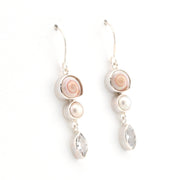 Alternate View Malabar Shell Pearl CZ Earrings