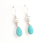 Alternate View Pearl Amazonite Earrings