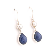 Alternate View Pearl Kyanite Dangle Earrings