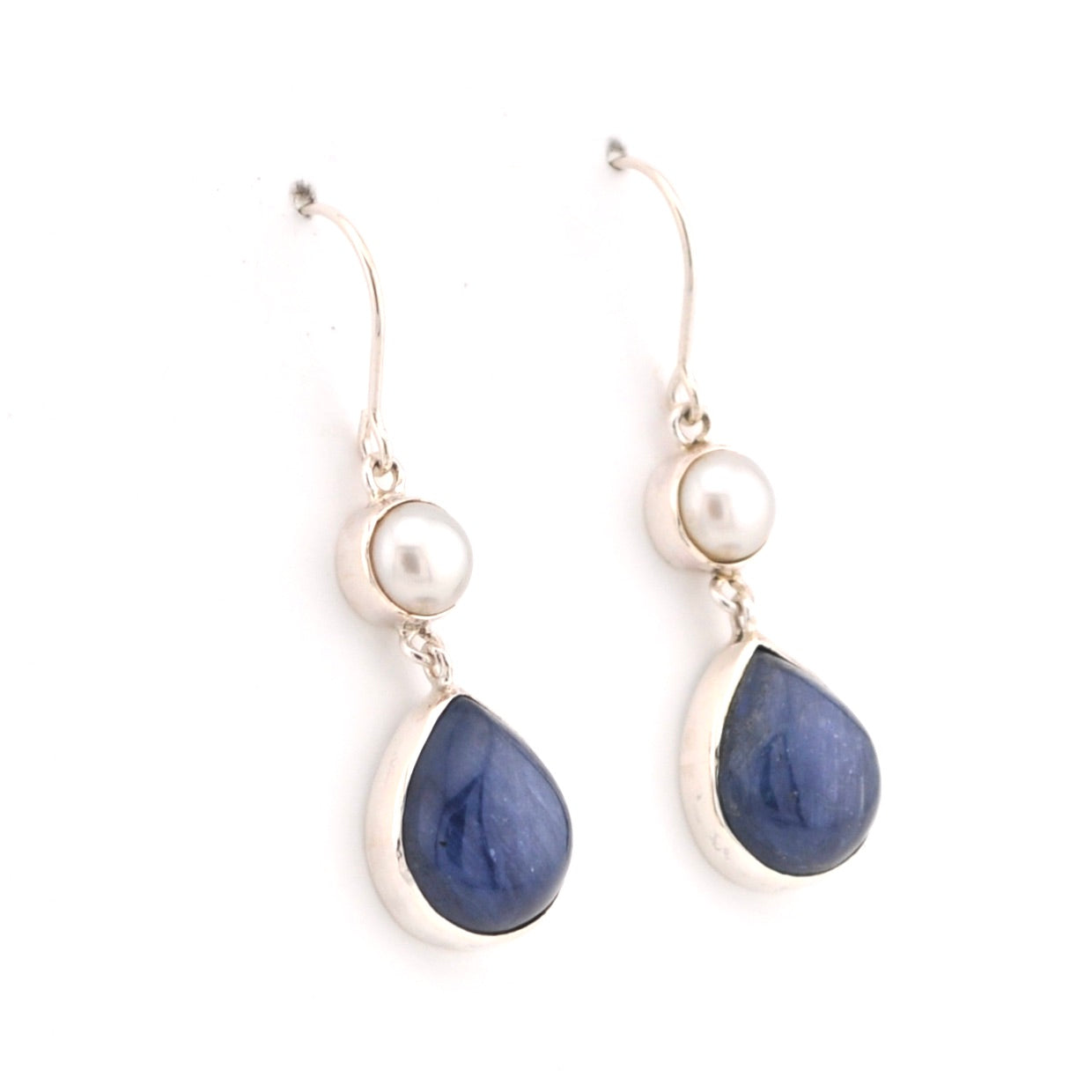 Alternate View Pearl Kyanite Dangle Earrings