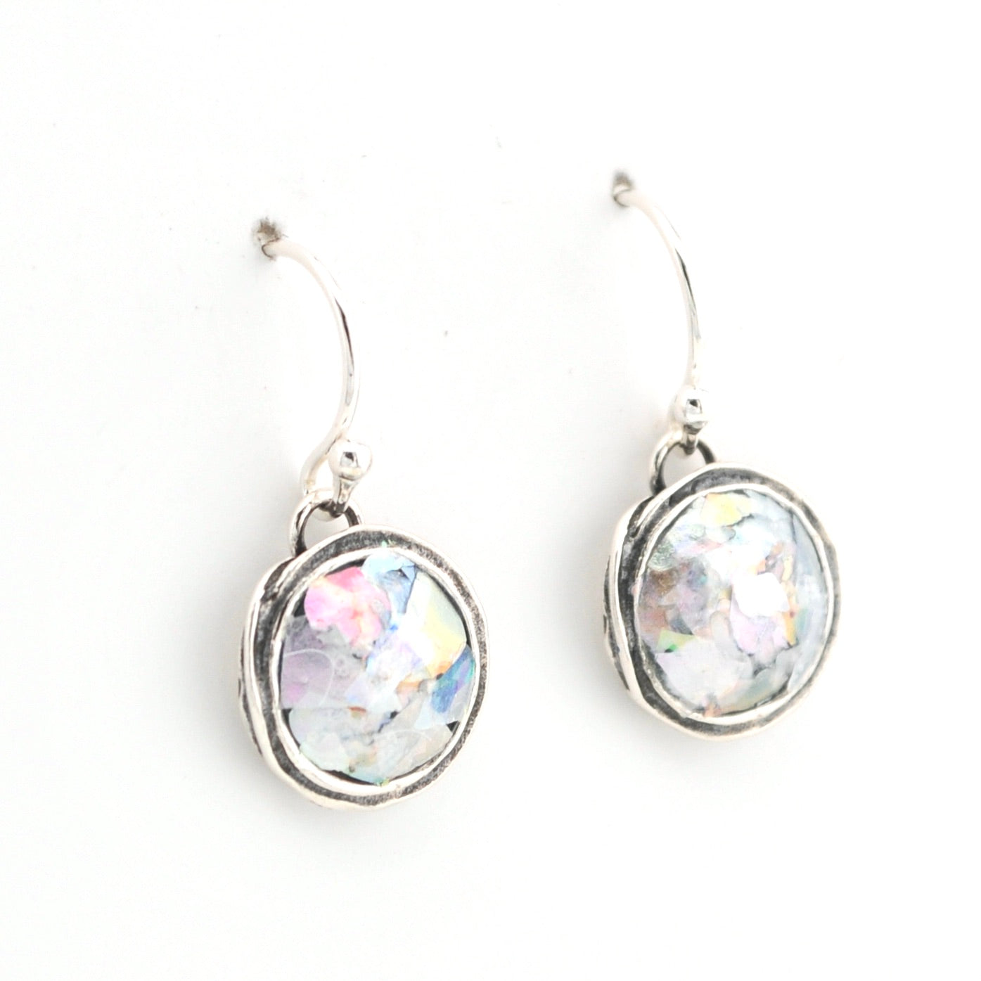 Alternate View Roman Glass Circle Dangle Earrings 1785