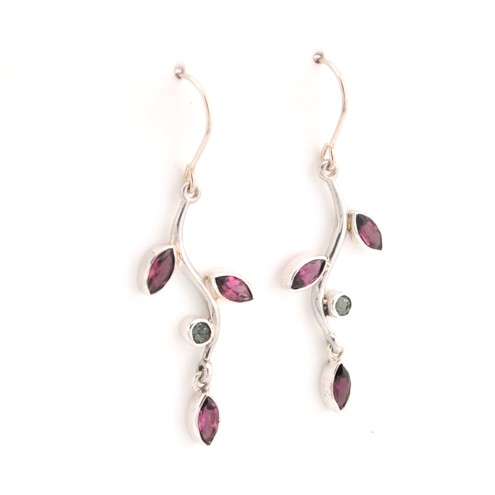 Alternate View Tourmaline Branch Earrings