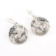 Sterling Silver Mermaid with Starfish Earrings