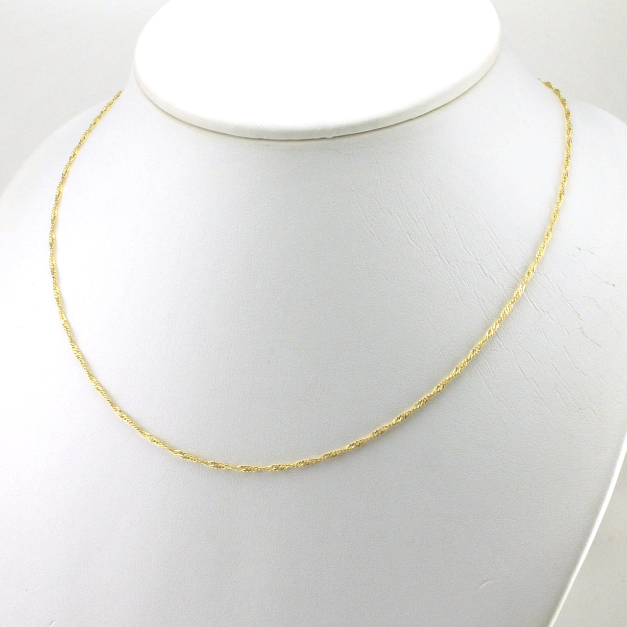 Alt View 18k Gold Fill 18 Inch Singapore 1.7mm Chain