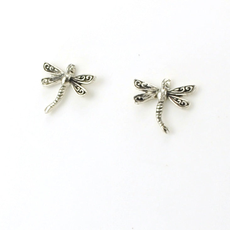 Sterling Silver Dragonfly Post Earrings