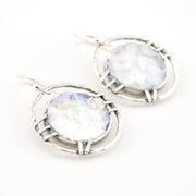 Close Up Roman Glass Round Dangle Earrings 1102