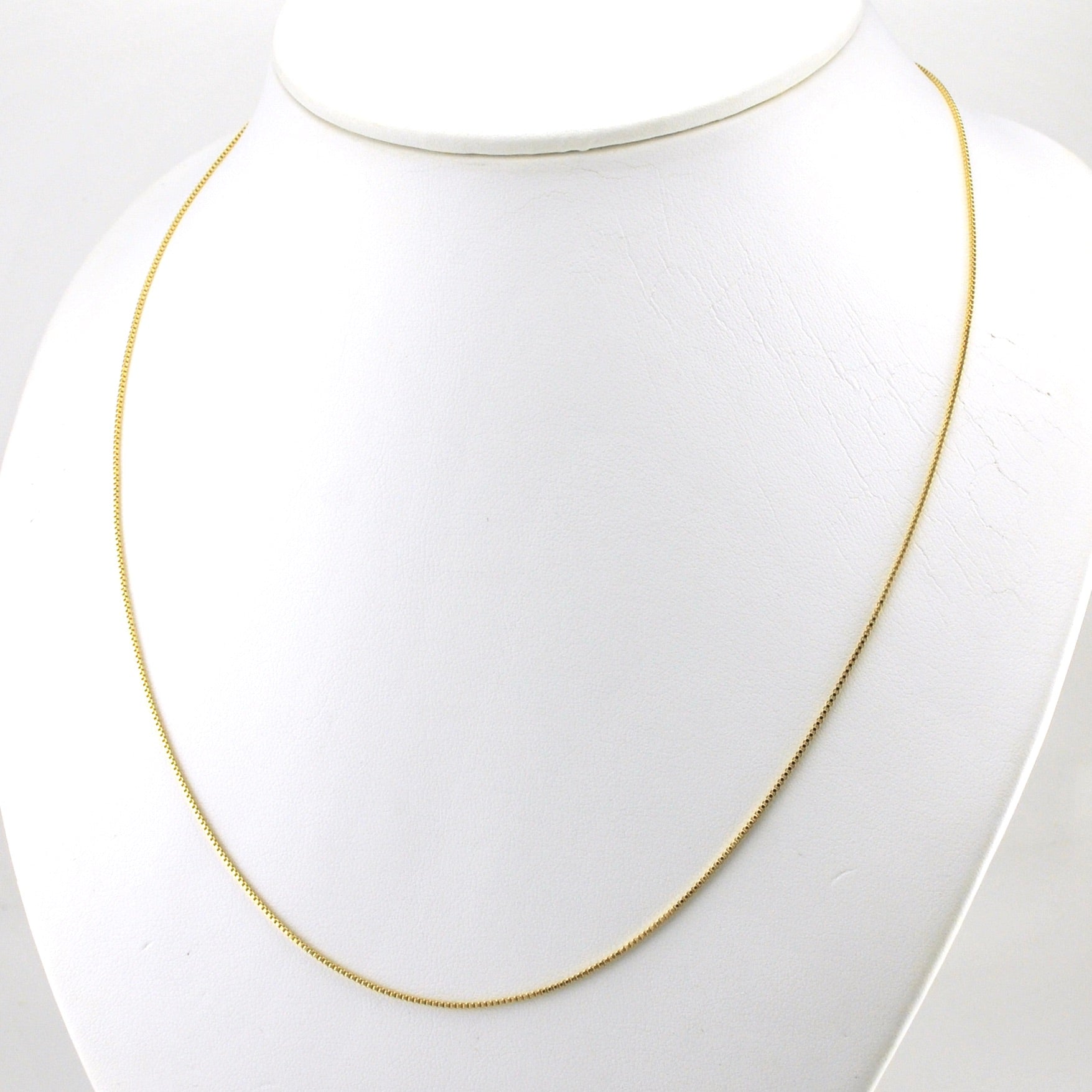 Alt View 18k Gold Fill 20 Inch Box .85mm Chain