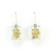 Alt View Glass White Golden Phase Earrings