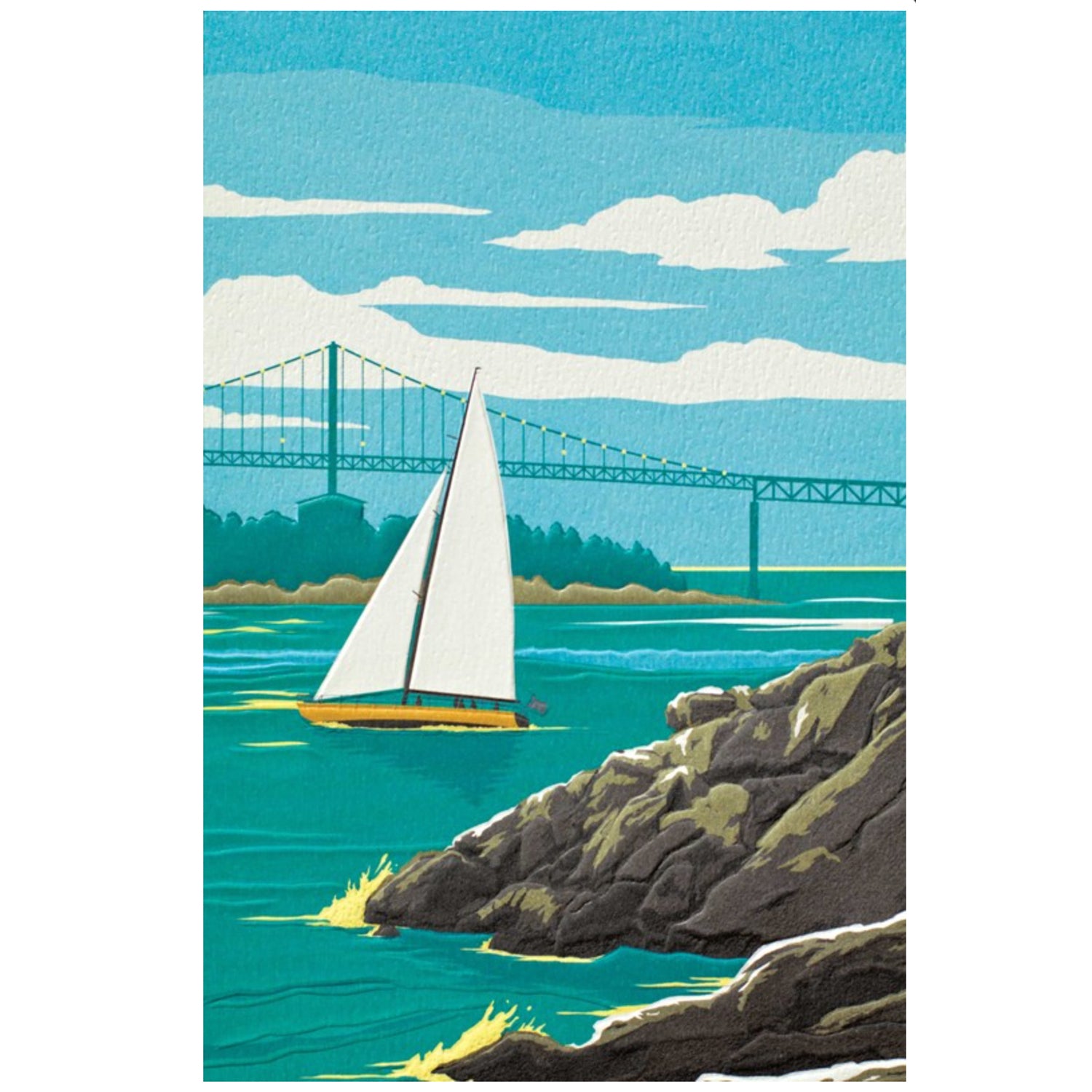 Evening Sail Retirement Card