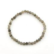 Round beaded bracelet on a white background