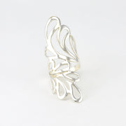 Long Open Cut Out Wrap Ring Size 7