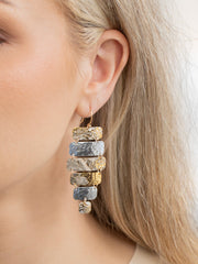 Model View Silver Gold Lana Talisman Earrings