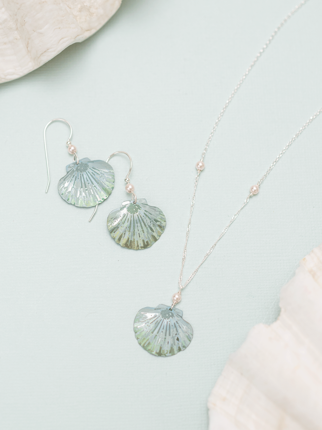 Alt View Sage Silver Shelby Earrings