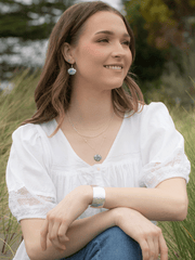 Alt View Sage Silver Shelby Earrings