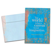 The World is but a Canvas Graduation Card
