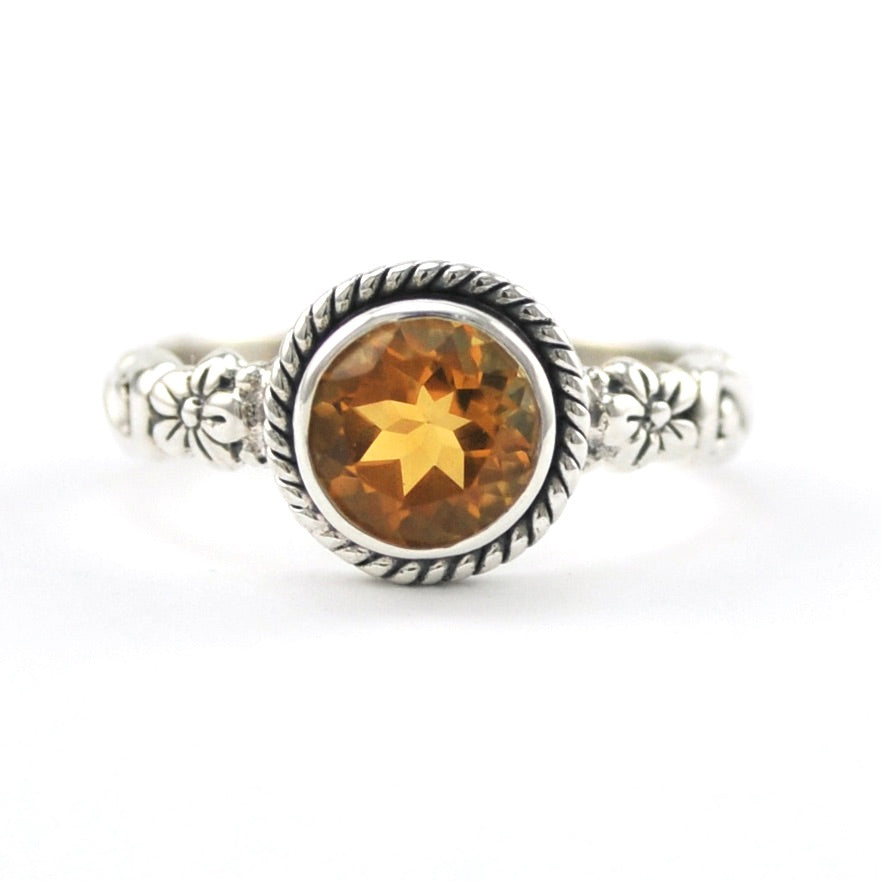 925 Sterling outlet Silver Citrine Ring