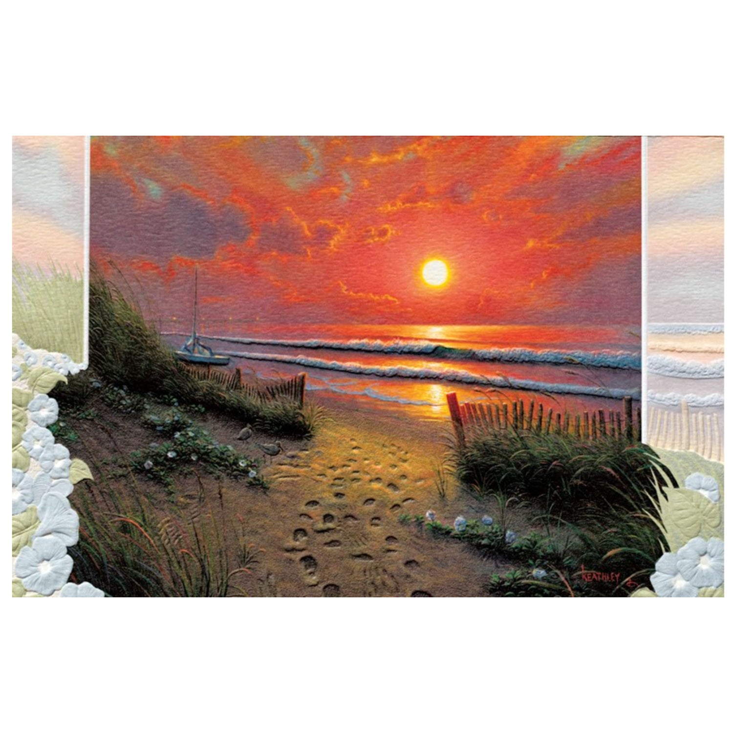 Morning Glories Encouragement Card