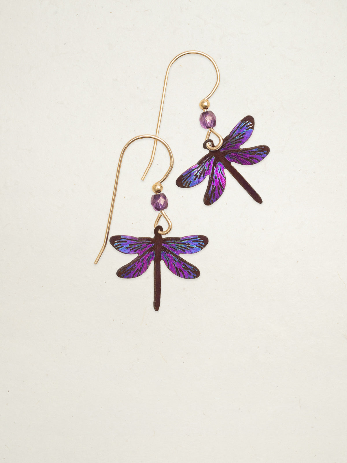 Violet Skies Dragonfly Dreams Earrings