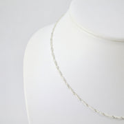 Alt View Sterling Silver 16 Inch Singapore 025 Chain