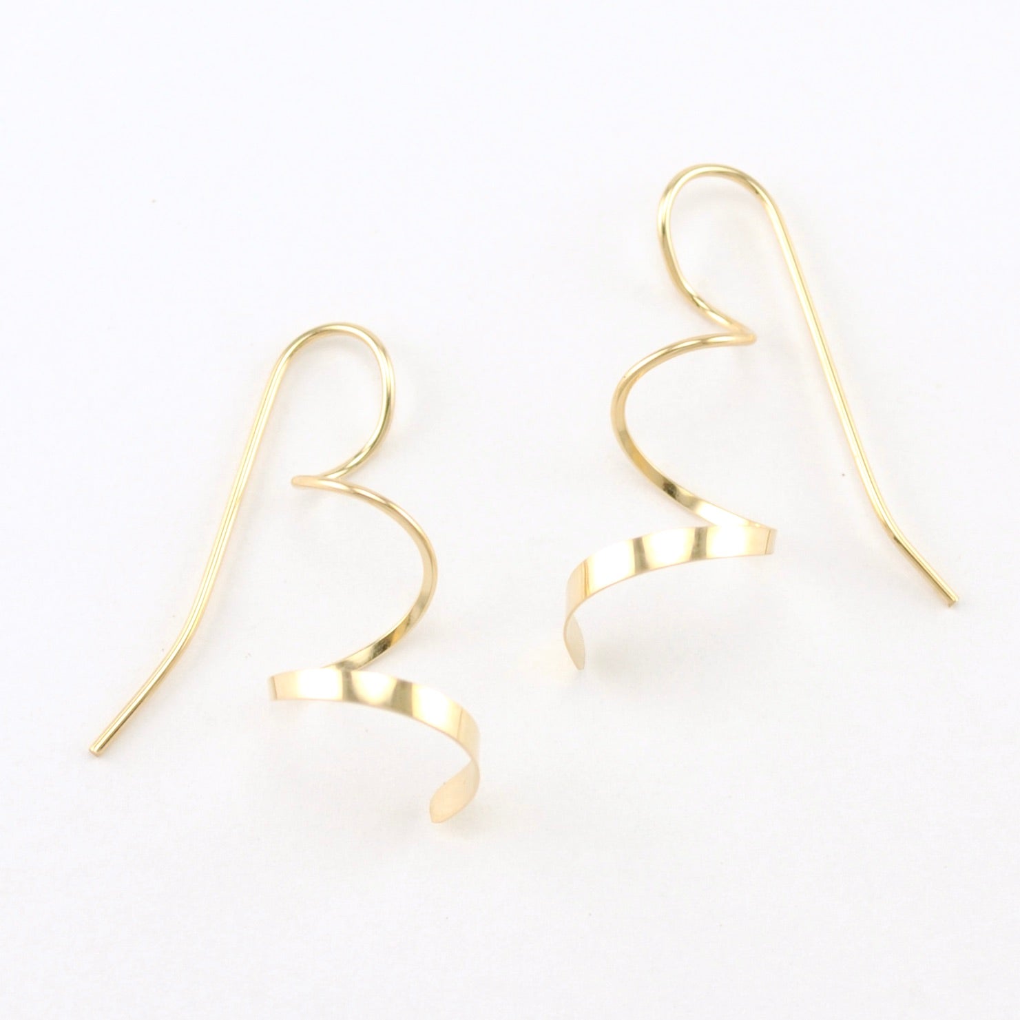 Gold Fill Twirl Earrings