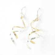 Alt View Sterling Silver Gold Fill Curl French Wire Earrings