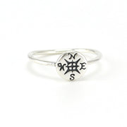 Sterling Silver Compass Ring