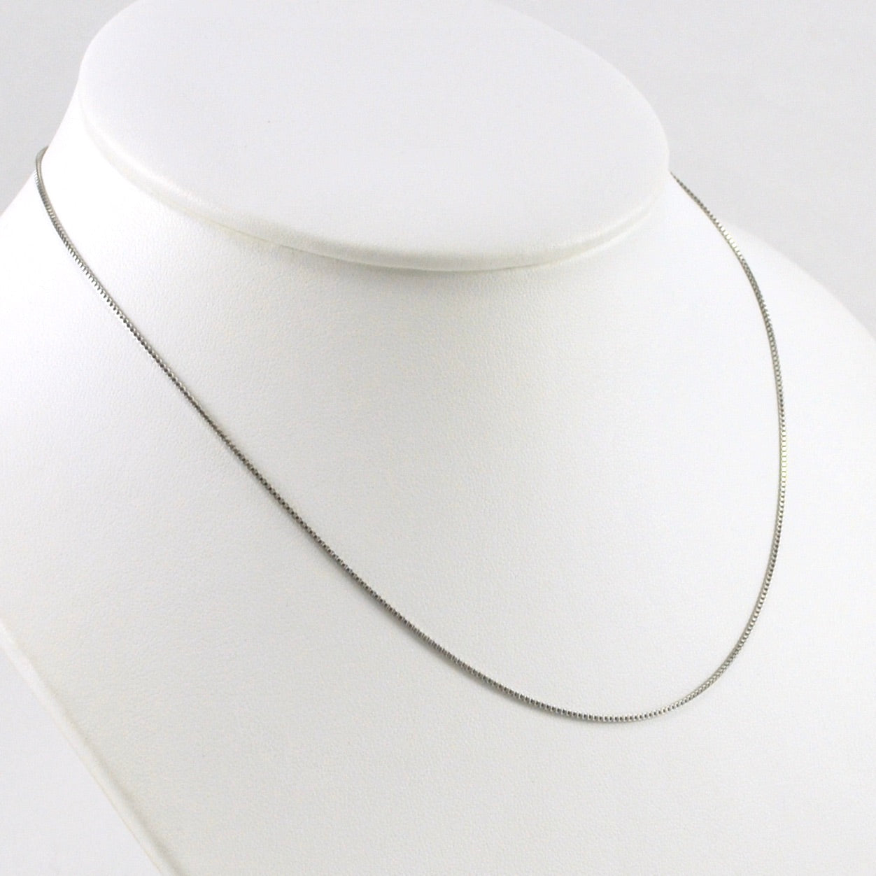 Rhodium Plated Sterling Silver 16