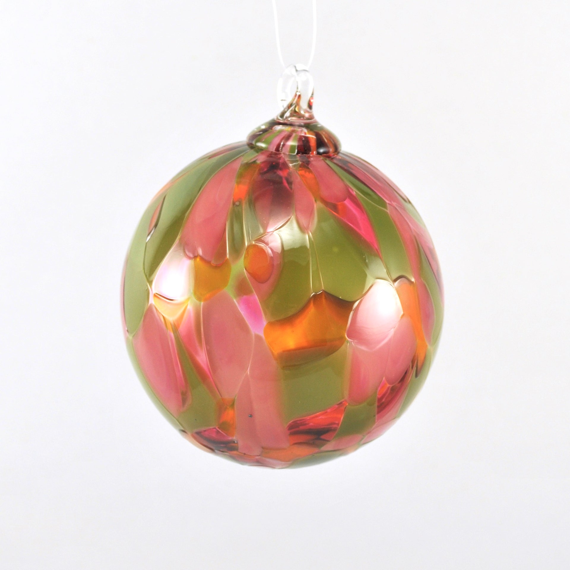 Classic Tulip Mosaic Glass Ornament