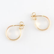 Gold Fill 2x12mm Post Hoop